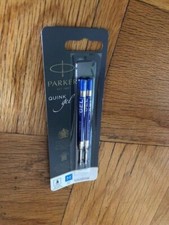 NEW   2 Parker Quink Gel Refills, BLUE Ink, Medium point SEALED picture