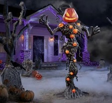 Home Accents Holiday 6.5Ft Wicked LED Pumpkin Vine Creature Halloween Prop picture