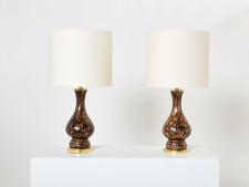 Vincenzo Nason Avventurina Murano glass table lamps 1960s  picture