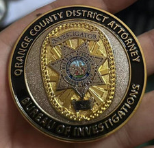 OCDA Orange County District Attorney Bureau of Investigations Challenge Coin picture