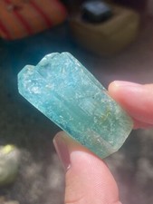 Large Deeply Saturated Aquamarine Crystal from Minas Gerais Brazil (45 Grams) picture