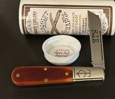 🔥Great Eastern Cutlery GEC Tidioute TC 15 Rust Red Sawcut Bone Knife 153124 SJE picture