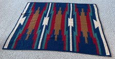 Vintage Biederlack Of America Southwestern Aztec Blanket 58X72 Reversible picture