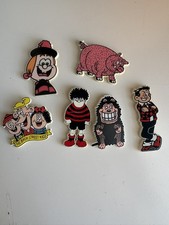 Vintage 1980s Beano Badges Job Lot - Dennis Gnasher Minnie Bash Street Kids picture
