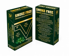 Smoke Free Cocoa Bean  -Two Packs Menthol 100% Tobacco Free & Nicotine Free picture