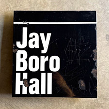 Vintage 1950s NYC Subway Porcelain Enamel Pillar Sign Jay St Boro Hall  12x12 picture
