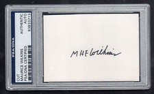 MAURICE WILKINS Signed Cut - PSA/DNA Certified Authentic Autograph Nobel Prize picture