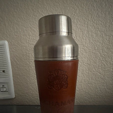 Buchanan's De Luxe 12 Leather Wrapped Stainless Steel Cocktail Shaker w/ Lid picture