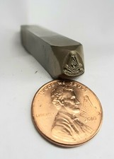 Masonic Lodge Past Master Mason Penny Punch Stamping Tool Freemason picture
