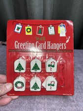 Brand New In Package Vintage 1998 Set of 18 Holiday Christmas Card Hangers picture