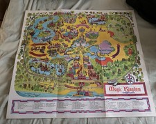 Vintage Magic Kingdom Map 28 x 25