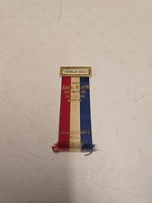 Antique 1922 Civil War Northwestern Soldiers Reunion Ribbon Franklin Grove IL picture