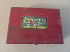 Vintage 4 Piece Ace Hanson Screw Extractor Set No. 20 Ex 5 - 4 - 3 - 2 USA Made picture