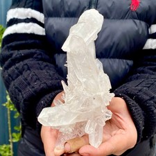 1.16LB A+++Large Natural white Crystal Himalayan quartz cluster /mineralsls picture