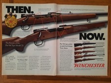 1994 Winchester Firearms Model 70 Pre-64 Rifle Then. Now. 2-page Print Ad Photo picture