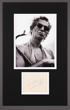 THE ROLLING STONES KEITH RICHARDS SIGNED AUTOGRAPHED PAPER PSA/DNA COA LOA picture