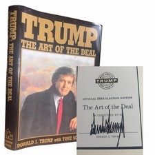 Donald Trump Art of the Deal SIGNED 2016 Election Edition HC DJ MAGA ~ FINE picture