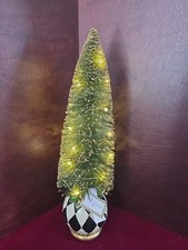 Mackenzie Childs Emerald Luxe Lg. Illuminated Bottle Brush Tree 19.5