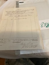 858 CHATTANOOGA TENN CIVIL WAR SIEGE AMMUNITION ORDNANCE INVOICE 1863 ILL VOLS picture