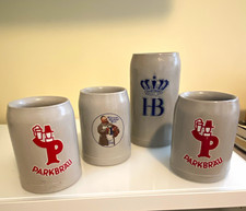 Parkbräu German Stoneware Ceramic Beer Mug Stein Breweriana Collectible picture