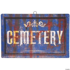 Cemetery Sign Halloween Decoration picture
