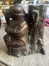 Vintage Pig  Brass Bronze Metal Statue, Rare picture