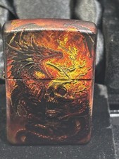RARE Zippo lighter  dragon Skull 5/10 Limited Edition With Exclusive box picture