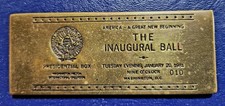 Ronald Reagan 1981-The Inaugural Ball Presidential Box-  Bronze Plaque picture