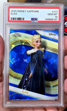 2025 Topps Chrome Sapphire Edition Elsa PSA 10 Perfect Card ❄️ picture
