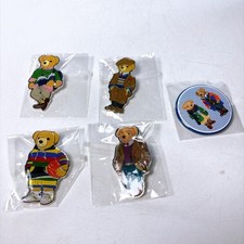 POLO RALPH LAUREN Polo Bear Badges Set of 5 New picture