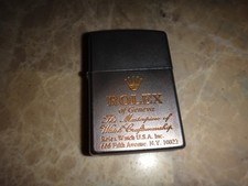 Year 2012 Satin Chrome Zippo Lighter ROLEX Watch of Geneva Craftsmanship picture