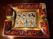 Hermes Chasse en Inde Porcelain Ashtray Tray Hunting India France Authentic picture