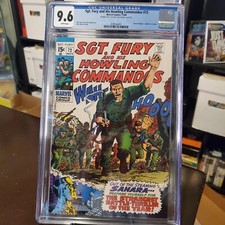 SGT. FURY AND HIS HOWLING COMMANDOS 1963 Series #72 DOUBLE COVER CGC 9.6 picture