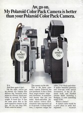 1967 Polaroid Color Pack Camera Under $160 & Under $50 Vintage Print Ad/Poster picture