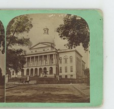 The State House Boston MA Massachusetts Stereoview c1869 picture