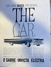 1958 Magazine Advertisement Buick Le Sabre Invicta Electra picture