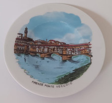 Souvenir Plate Florence Ponte Vecchio Italy Wall Hanging Decorative Art picture