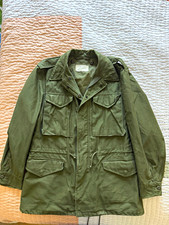 M-1951 1951 US Military Field Coat Olive Green Shade 107 Reg Small NSN picture