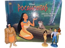 Vintage 1995 Disney's POCHONTAS Special Movie Edition Book Hardback FIRST W/Toys picture