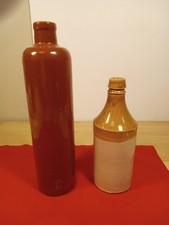 Stoneware Vintage Bottles/ Bundle Of 2/ Fast Shipping picture