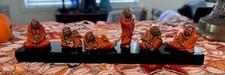 Vintage Japanese 1950’s Enesco Hand Painted Daruma Figurines picture