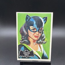 1966 Topps Batman Sinister Smile Catwomen RC Rookie Card #27 Beautiful Card picture