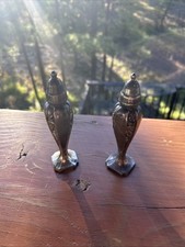 Vintage 1950s Masco Silver Plated Salt And Pepper Shakers  picture