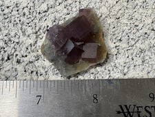 Exquisite Natural purple multi-layer window cubic fluorite mineral crystal,Anhui picture