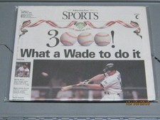 Wade Boggs 3,000th Hit Collectible Newspaper picture