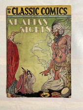 Classic Comics #8 Arabian Nights Reprint Golden Age Gilberton Company 1946. picture