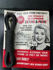 VINTAGE 1967 FEDTRO EXTEND-A-PHONE 25 FOOT TELEPHONE EXTENDER CORD☎ picture