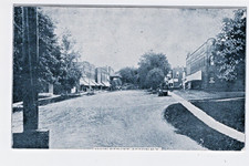 Afton NY Main Street Scene Storefronts Posted 1910 Vintage Photo Postcard picture