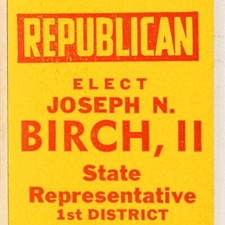 1960s Joseph N Birch II State Representative House 1st District Chicago Illinois picture