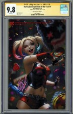HARLEY QUINN'S VILLAIN OF THE YEAR #1 CGC 9.8 SS SIGNED EJIKURE LOW POP 2 RARE picture